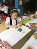 vẽ tranh tặng các chú bộ đội