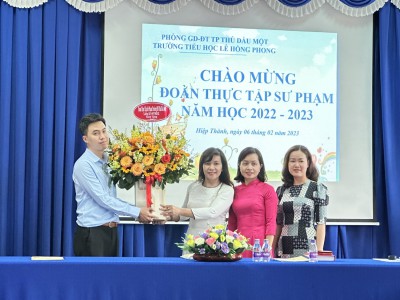 Đón đoàn sinh viên thực tập sư phạm Năm học 2022-2023