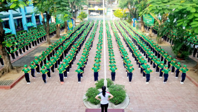 Chương trình "Đồng diễn bài Thể dục giữa giờ của học sinh Tiểu học tỉnh Bình Dương"