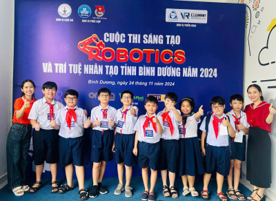 Xuất sắc giành Giải Nhì - Cuộc thi " Sáng tạo Robotics và trí tuệ nhân tạo Tỉnh Bình Dương năm 2024"