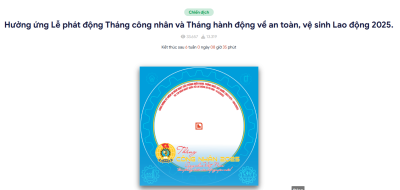 Thay đổi khung ảnh đại diện - Hưởng ứng tháng Công nhân năm 2025
