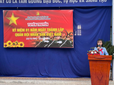 Tuyên truyền kỷ niệm 81 năm ngày thành lập quân đội nhân dân Việt Nam