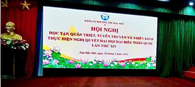 CHI BỘ TRƯỜNG TIỂU HỌC LÊ HỒNG PHONG THAM GIA HỘI NGHỊ HỌC TẬP, QUÁN TRIỆT, TUYÊN TRUYỀN VÀ TRIỂN KHAI THỰC HIỆN NGHỊ QUYẾT ĐẠI HỘI XIV CỦA ĐẢNG