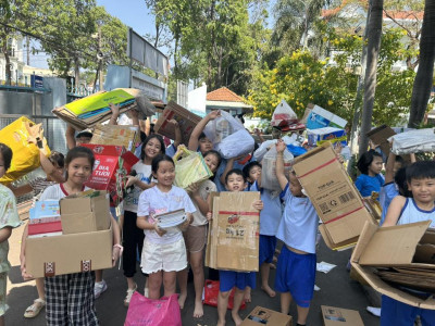 LIÊN ĐỘI TIỂU HỌC LÊ HỒNG PHONG PHÁT ĐỘNG PHONG TRÀO THU GOM KẾ HOẠCH NHỎ ĐỢT 2