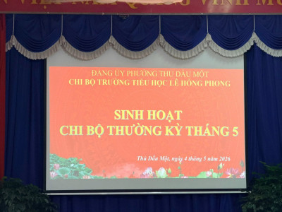 SINH HOẠT CHI BỘ THÁNG 5/2026