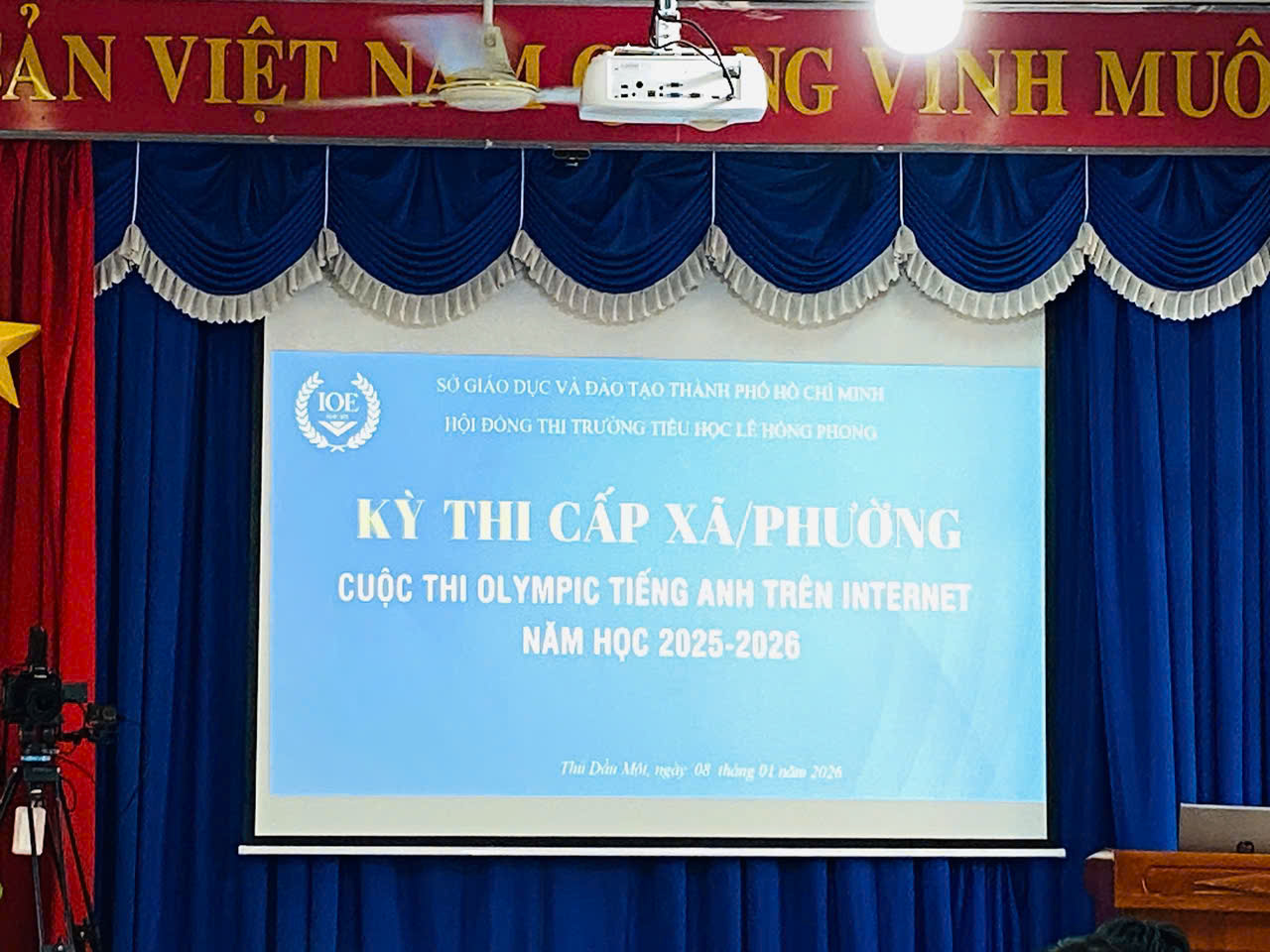 Cuộc thi Olympic Tiếng Anh trên Internet cấp Xã/ Phường